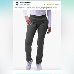 Adar gray scrub pants